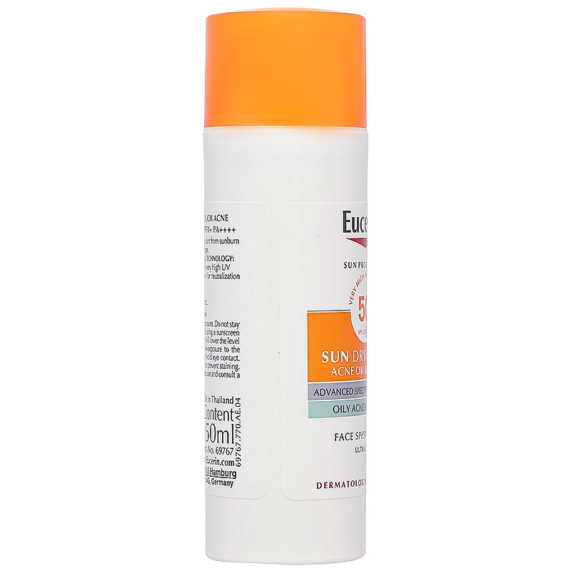 Kem chống nắng Eucerin Sun Dry Touch Acne Oil Control Face SPF 50+/PA++++ cho da nhờn mụn chai 50ml - 11
